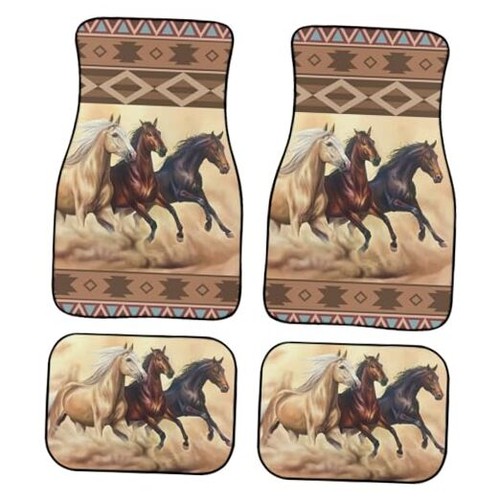 Horse pattern car floor - pattern,
