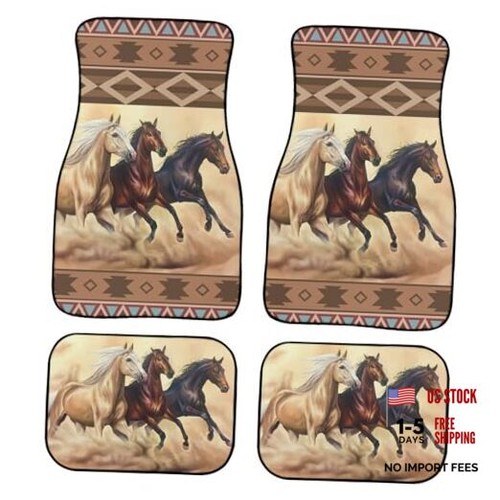 Horse pattern car floor mats - horse,